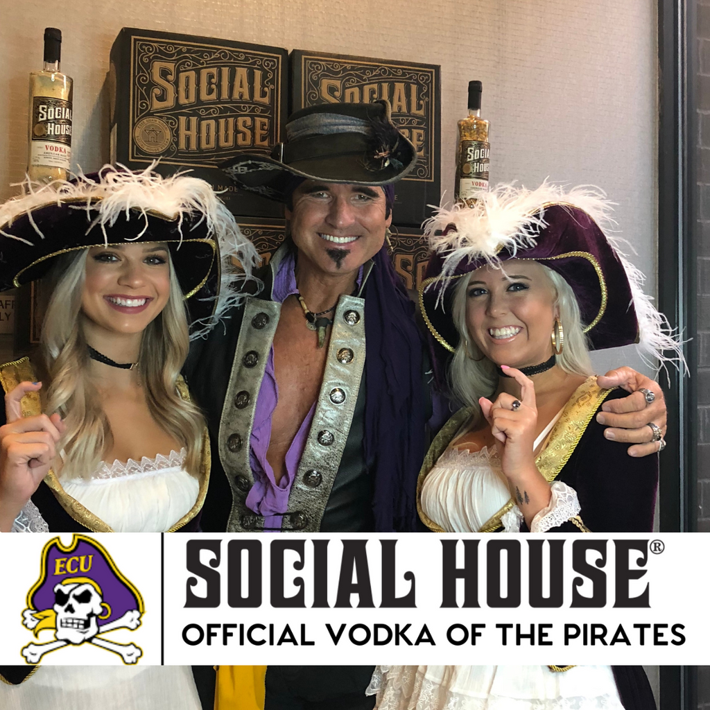 Crafted Excellence Meets Pirate Pride: SOCIAL HOUSE® Vodka Named Official Partner of ECU Athletics