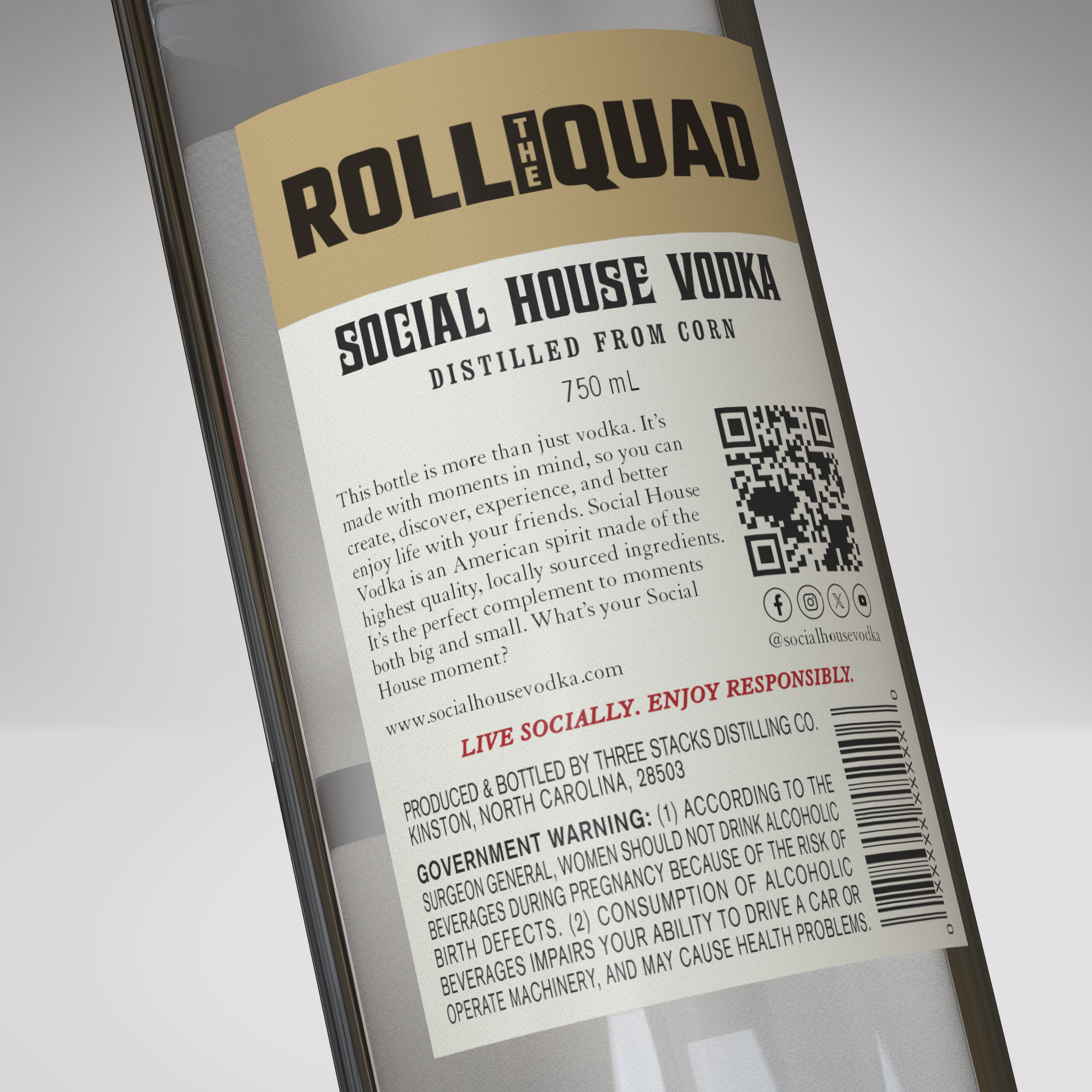 Roll The Quad Limited Edition Vodka 750ML