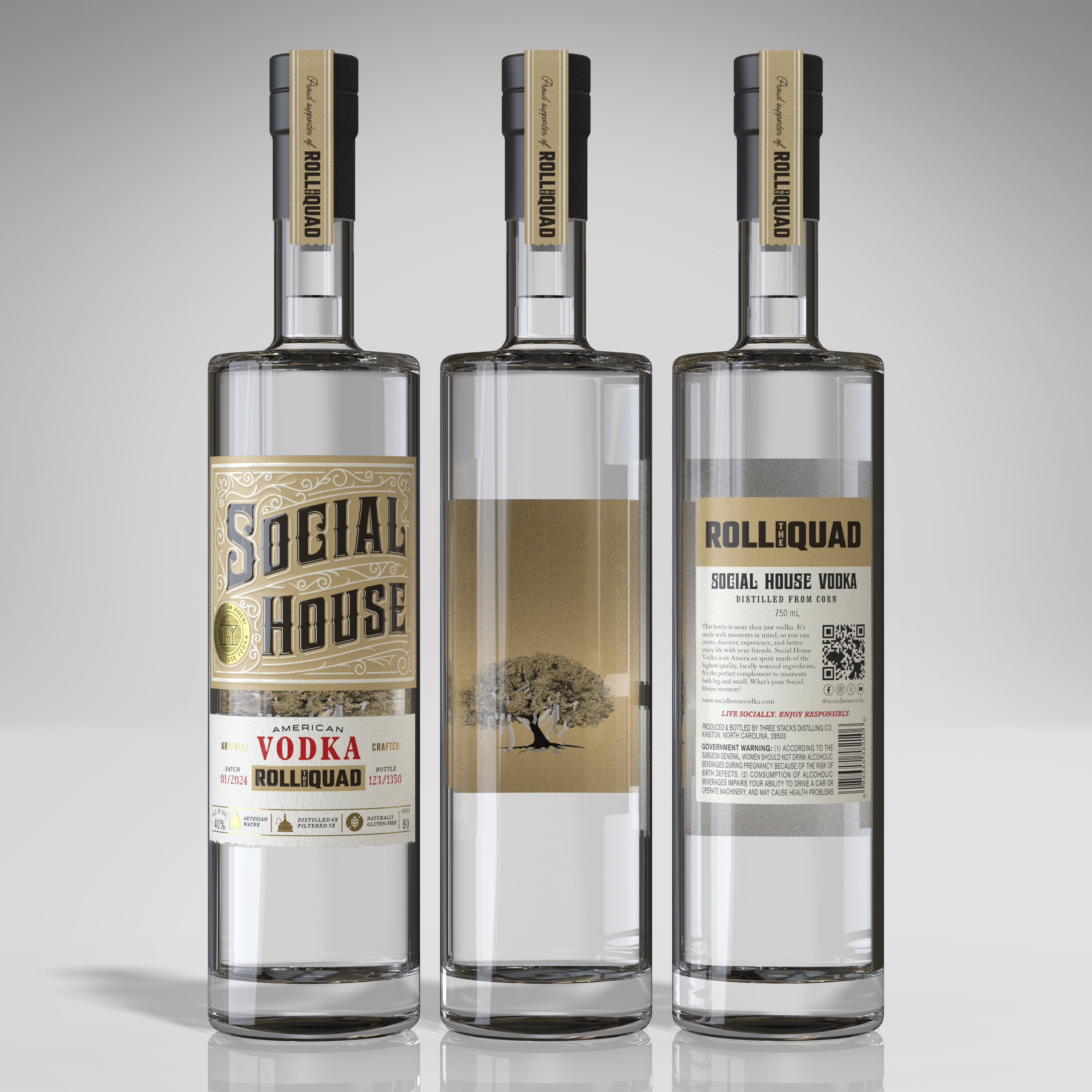 Roll The Quad Limited Edition Vodka 750ML