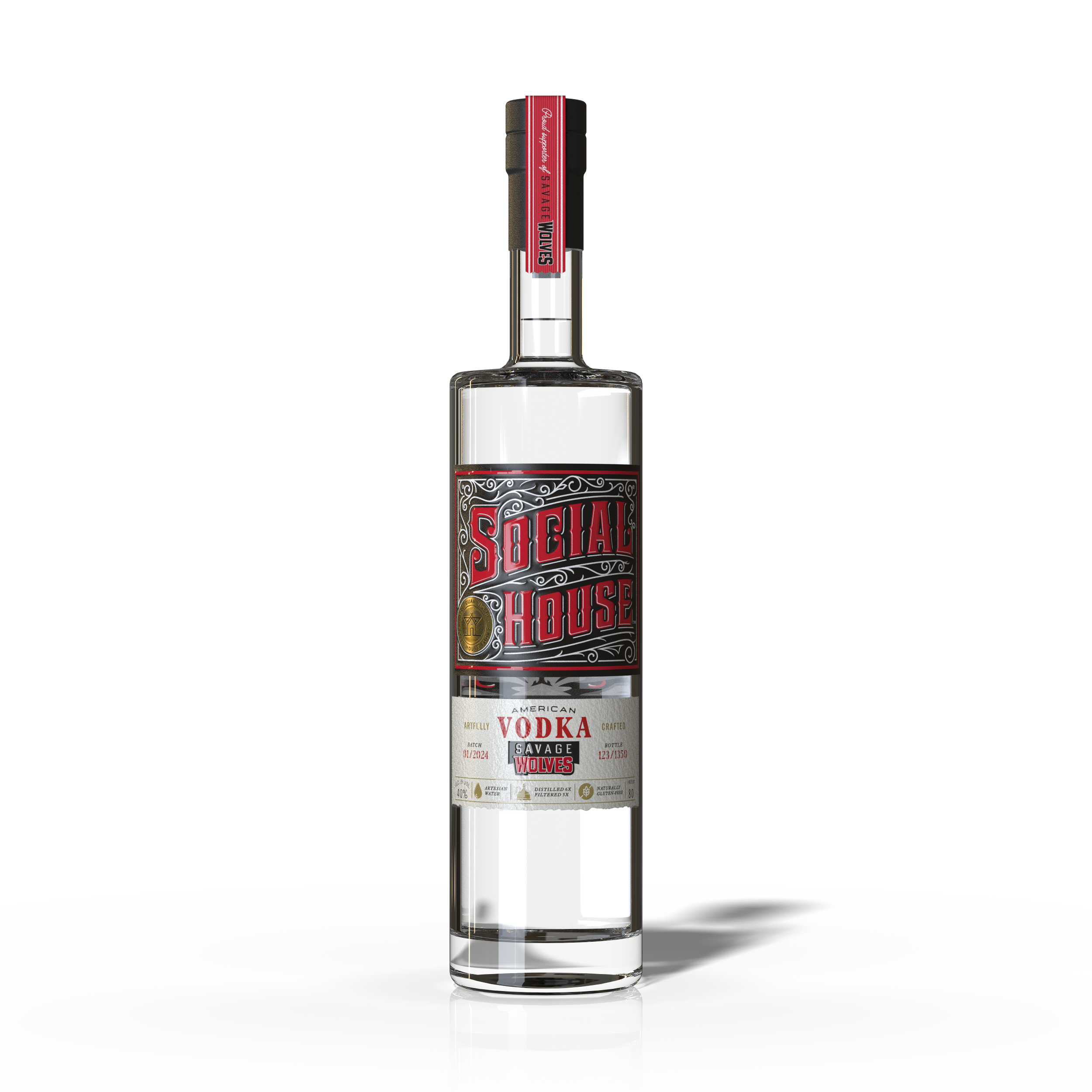 Savage Wolves Limited Edition Vodka 750ML
